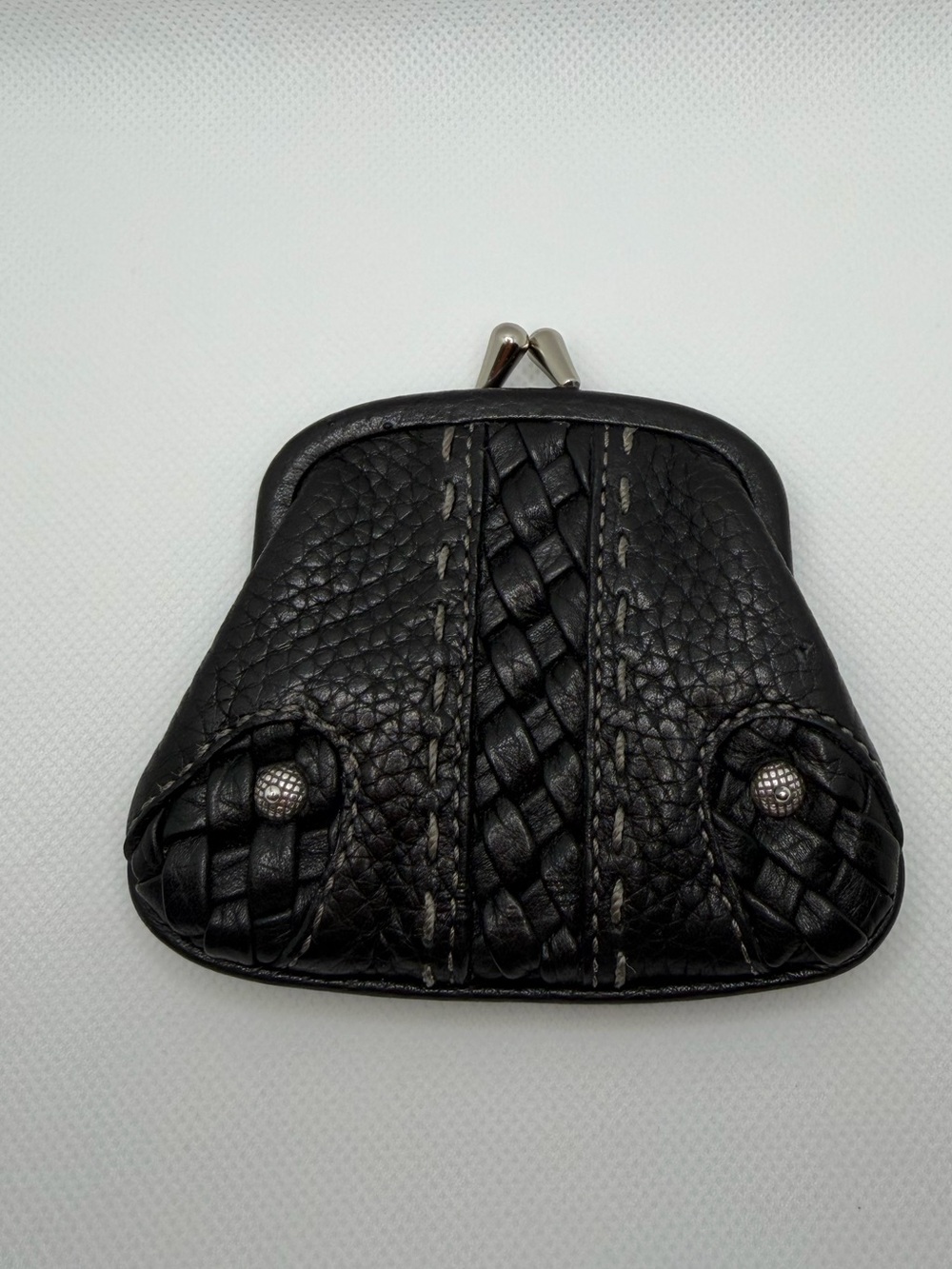Brighton leather kiss lock coin wallet